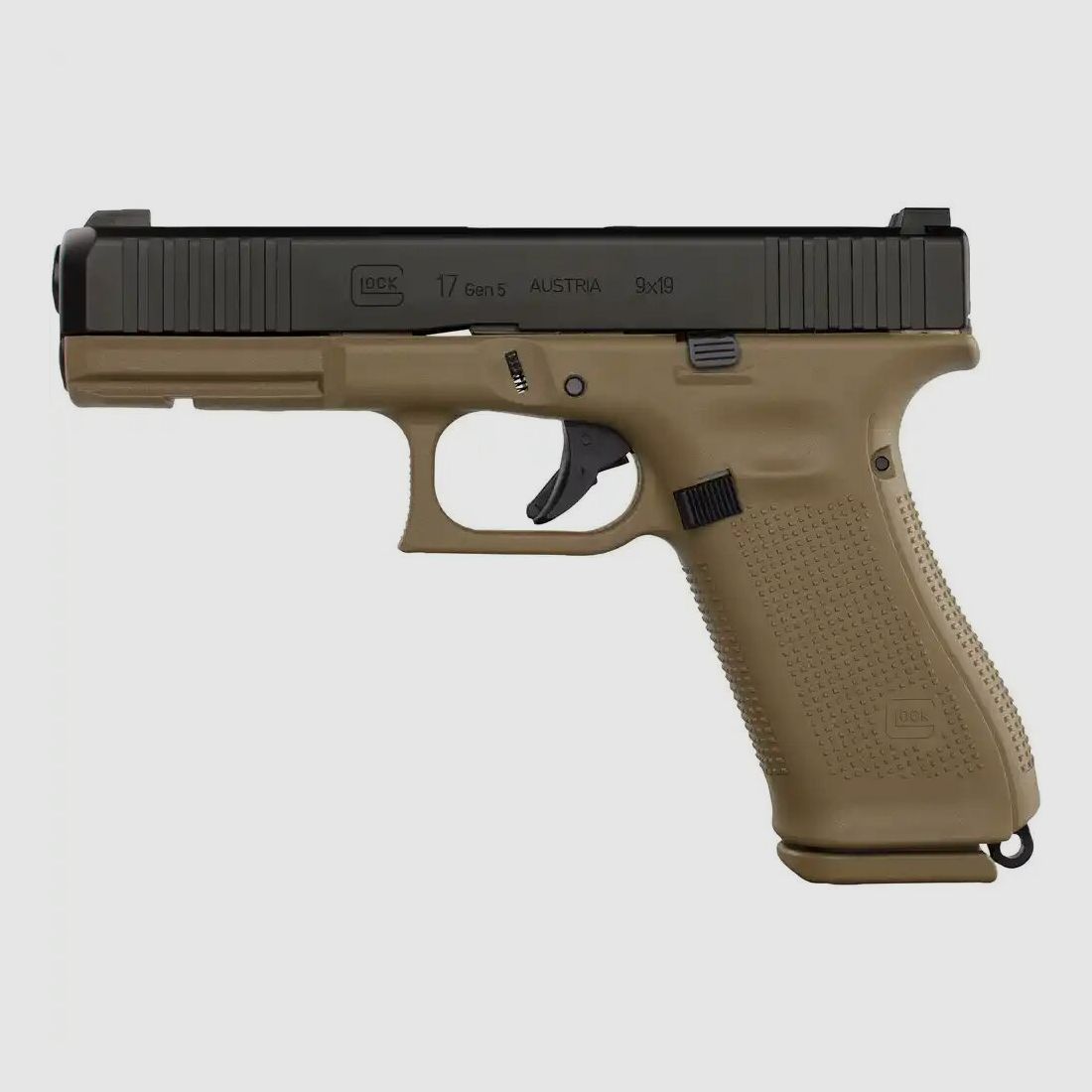 Glock	 Pistole Glock 17 Gen 5 Frankreich coyote FS FXD 9mm