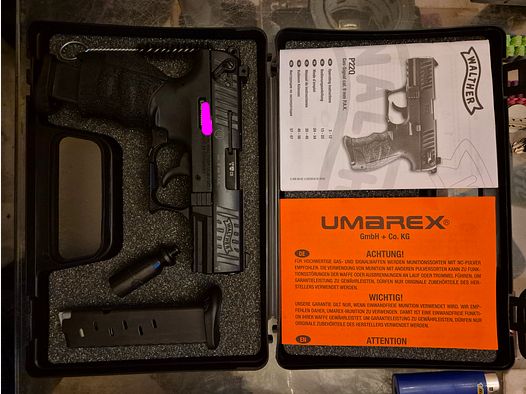 WALTHER P 22 Q - P.A.K. - NUOVO + 2. CARICATORE + CUSTODIA IN PELLE