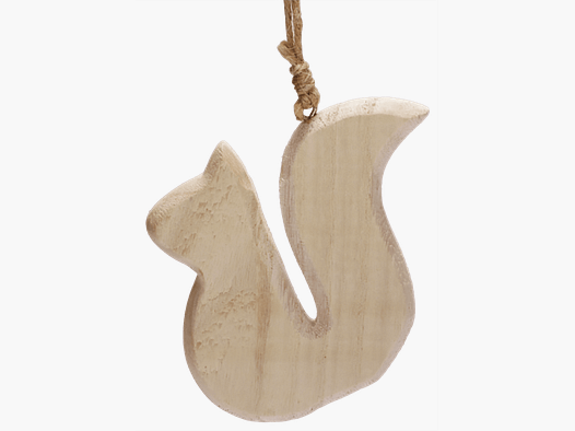 Pendentif en bois "Écureuil"