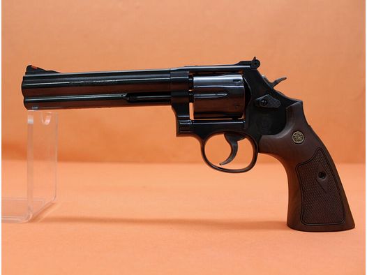 Smith & Wesson Revolver .357Magnum Smith&Wesson/ S&W 586-8 6" Lauf/ Mikrometervisier/ Holzgriffschalen