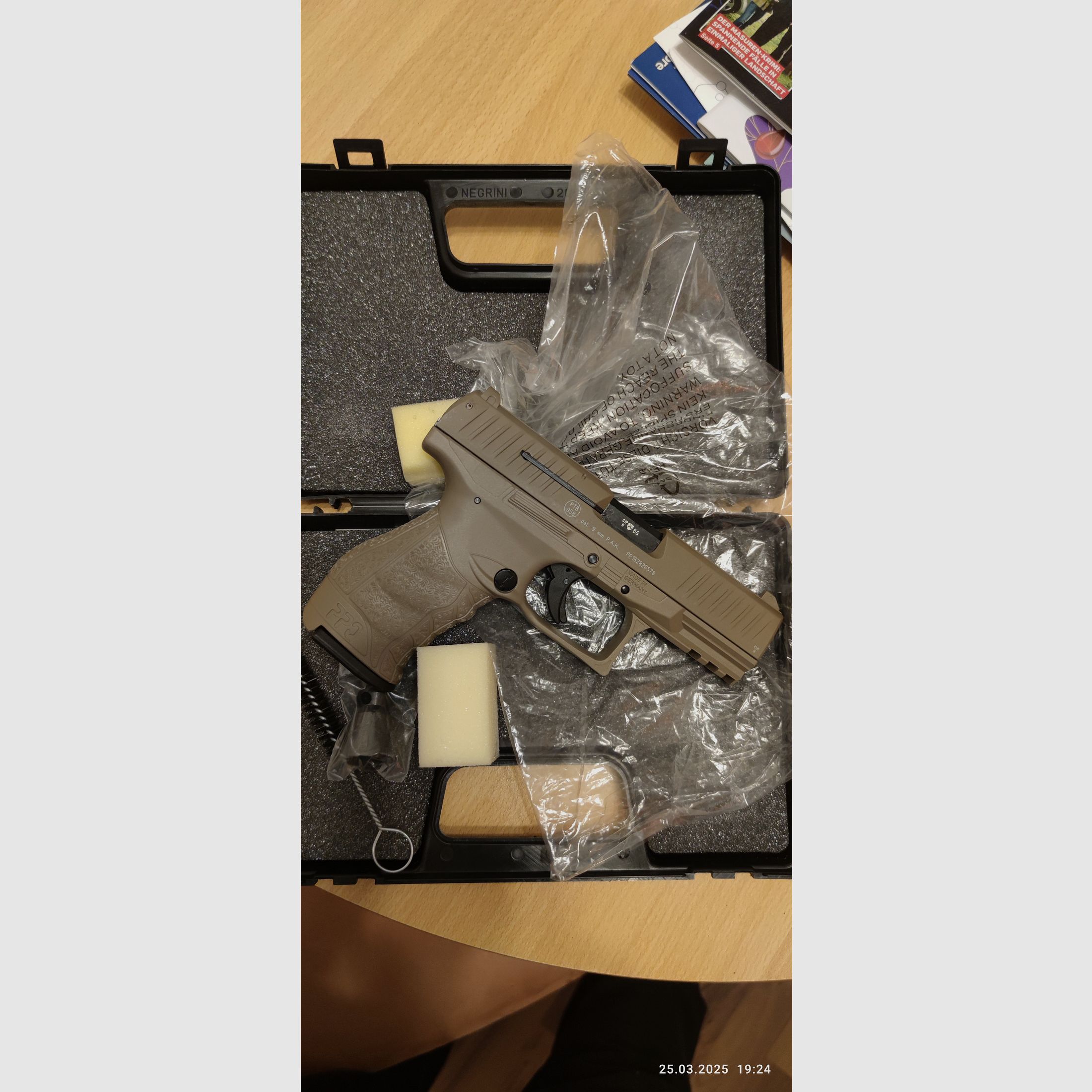 Walther PPQ FDE 9 mm PAK NIEUW