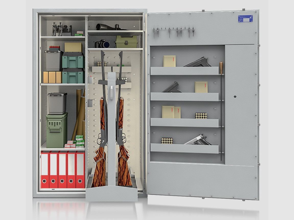 Gun cabinet resistance grade N/0 1 according to EN 1143-1