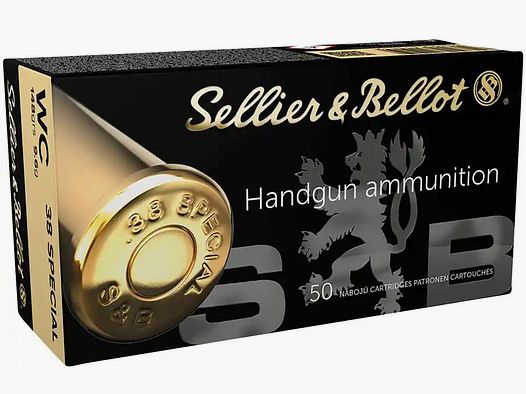 .38 Spec. Wadcutter 9.6g/148grs. Sellier & Bellot
