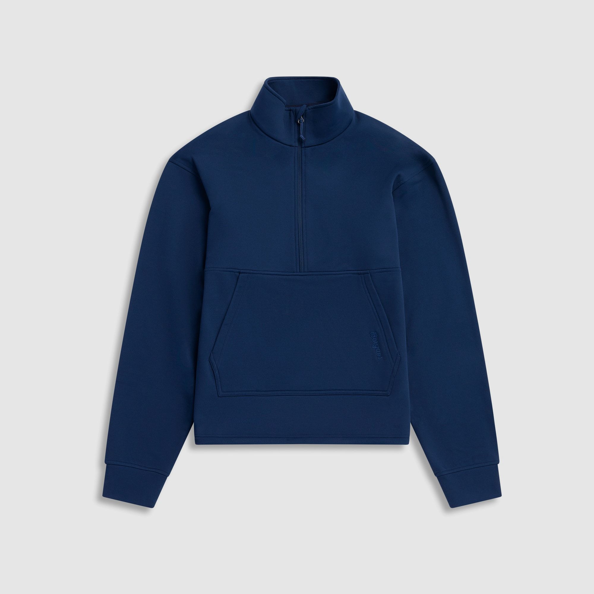 Bergans Midtli Midlayer Cropped Half-Zip Pullover Women Navy Blue M