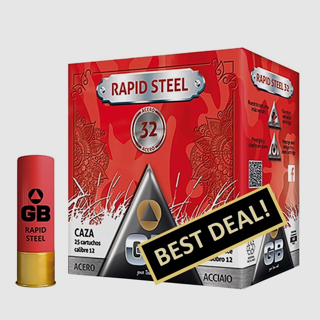 GB 12/70 Rapid Steel 3.25mm 32g