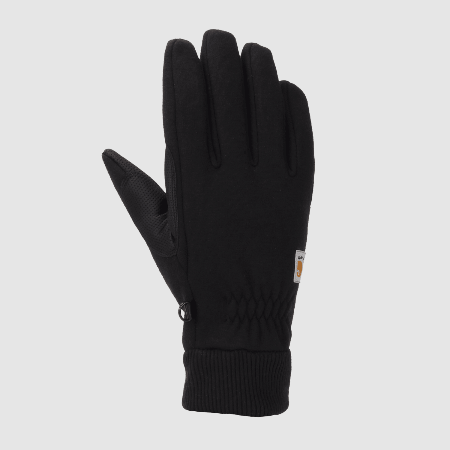 Guanti Carhartt Wind Fighter™ foderati in pile termico con polsino a maglia sensibile al tatto per uomo nero S