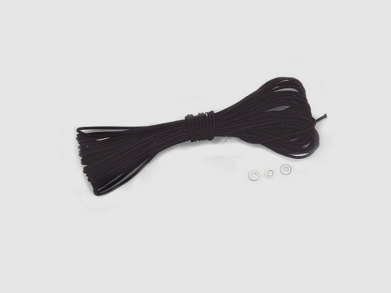 Basic Nature Gummiseil - 10 m, ca. 2 mm, schwarz
