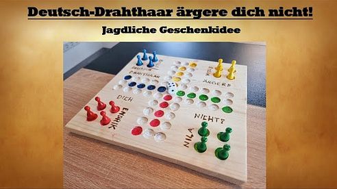 Deutsch-Drahthaar ärgere dich nicht! (Brettspiel) - Jagdliche Geschenkidee