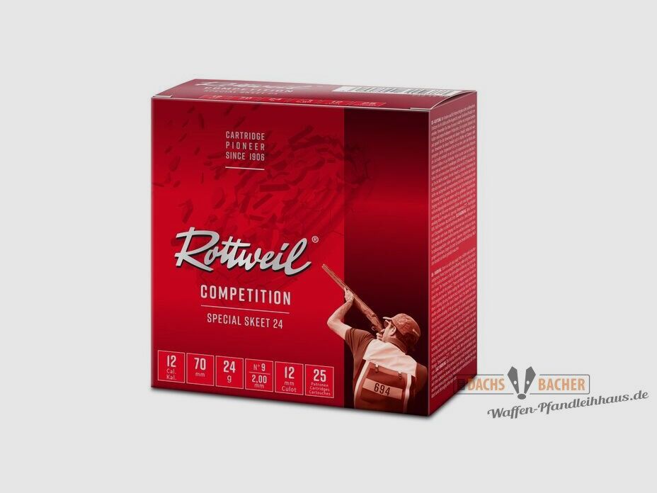 Rottweil Special Skeet LEAD 12/70 2.0mm No. 9 24g 25 shots