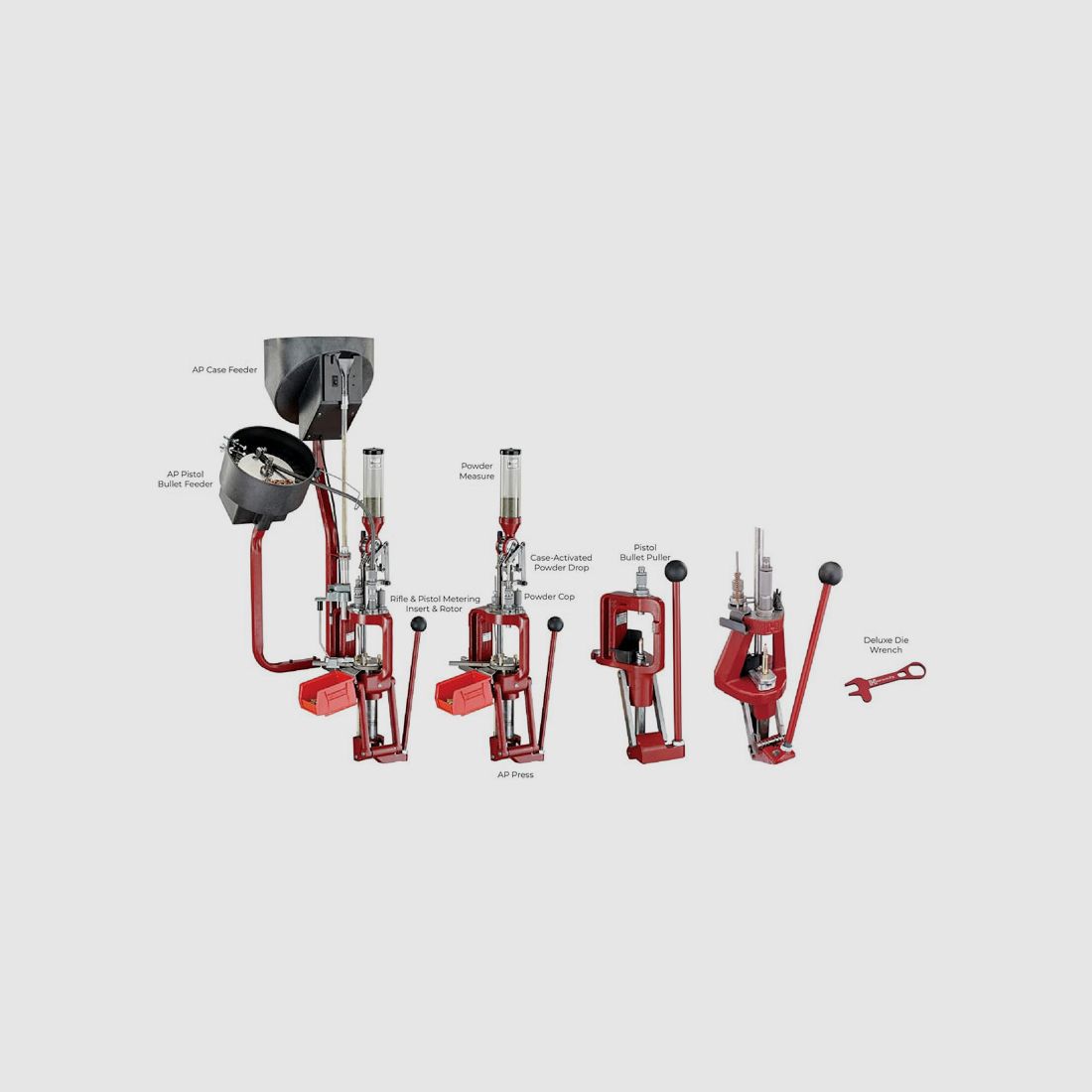 Hornady Lock-N-Load Ammo Plant, Conjunto completo