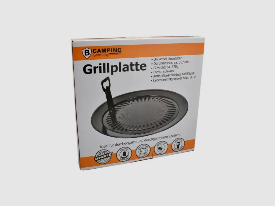 Camping Grill Plate Universal 30.5 cm