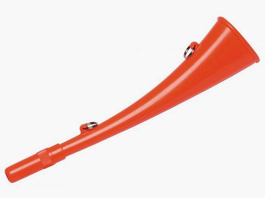 Plastic horn Januel fluorescent red - 22 cm