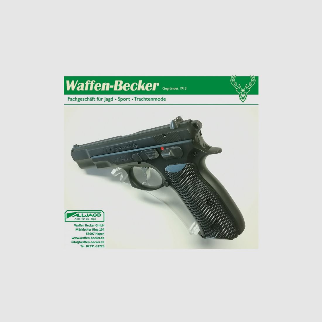 Pistole CZ75 B Kal. 9mm Luger --Sehr guter Zustand--