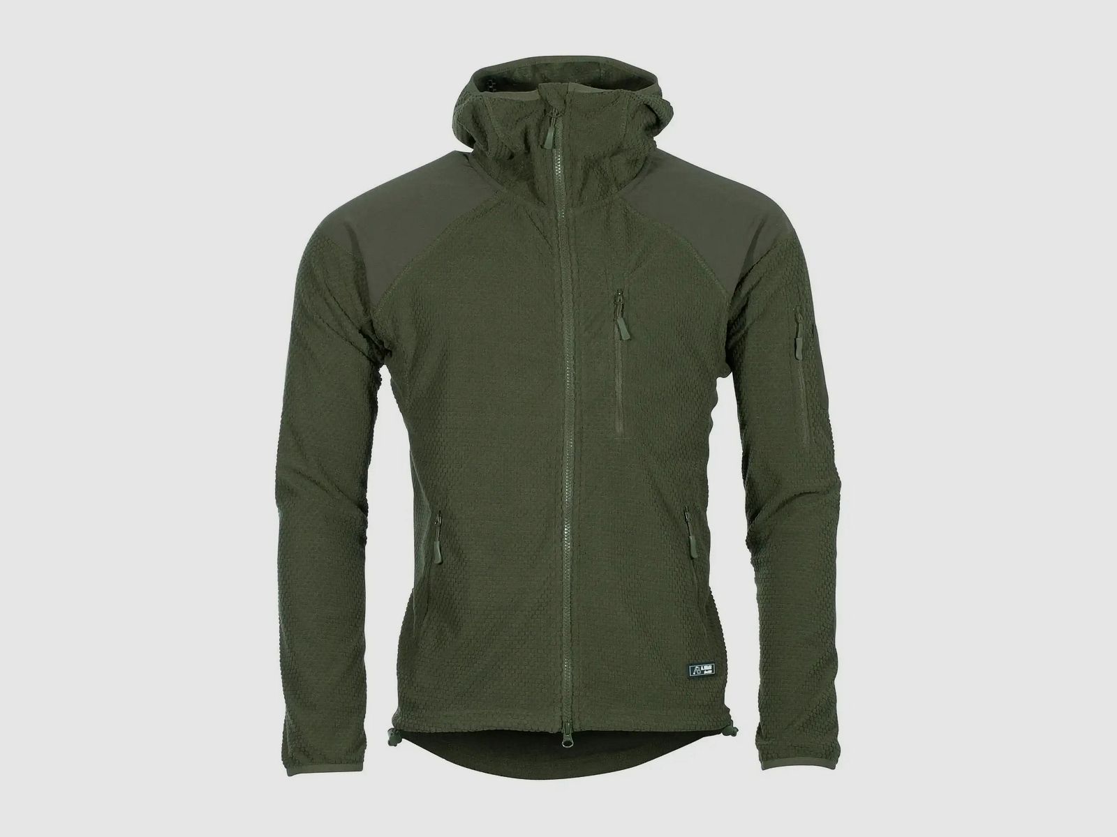 A. Blöchl Fleecejacke Fleece Hoodie Delta - Olijf / S Heren