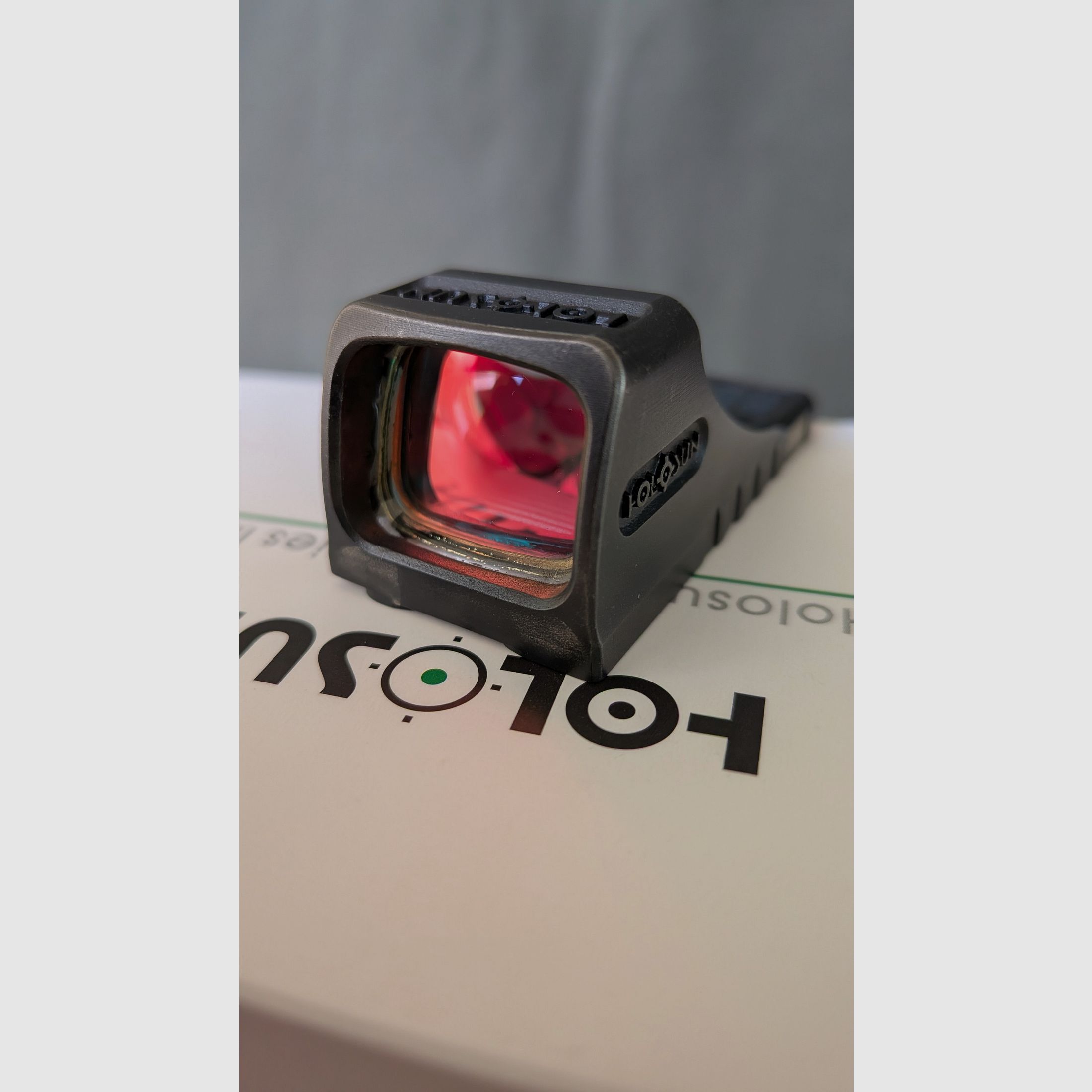 Holosun SCS-MOS-GR, red dot sight, Glock MOS, titanium, green reticle, image 6 sur 7