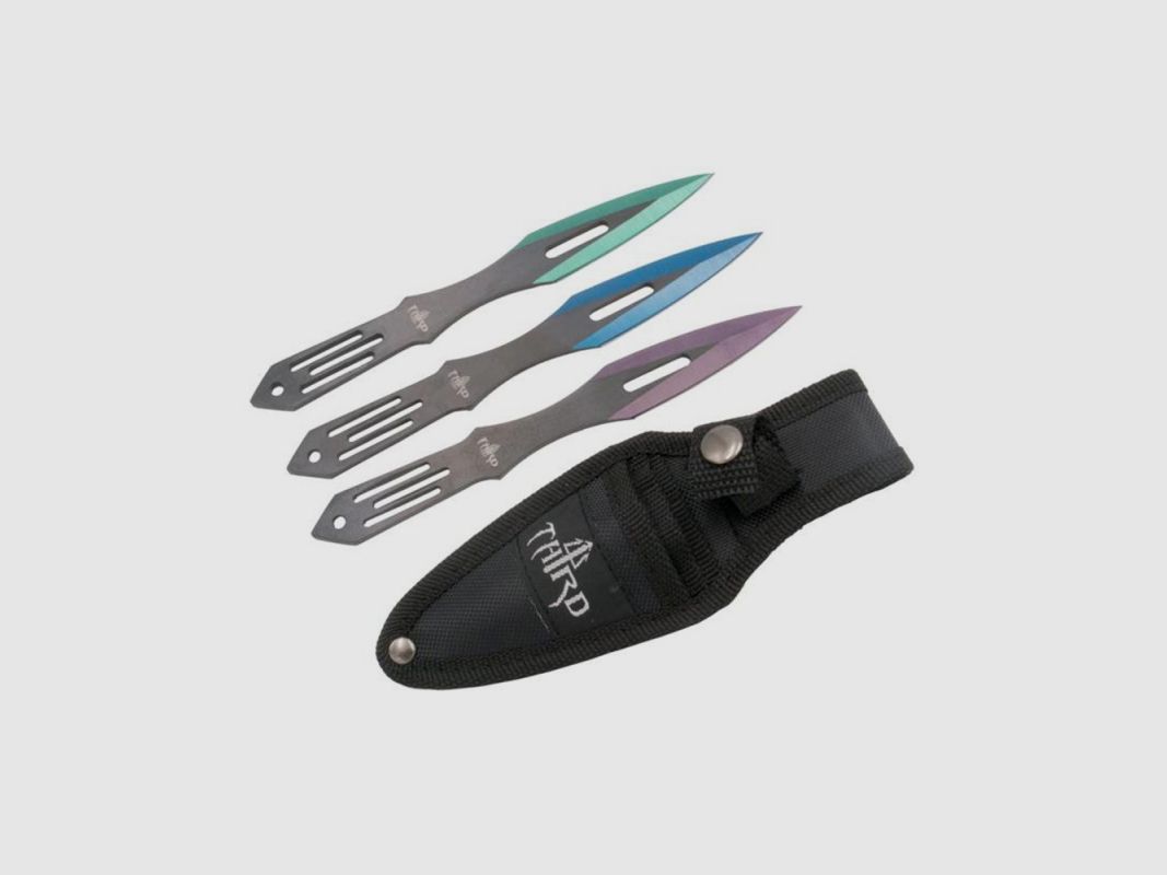 3 Wurfmesser THIRD 7 cm