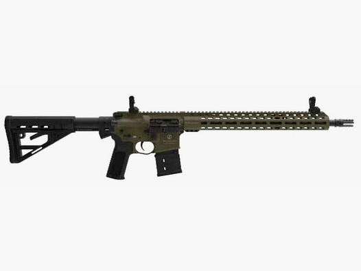 Schmeisser M5FL AR15 Made in Germany semi-automatic rifle 16.75" in OD Green available immediately, shipping +20€ - RRP: 2499€
