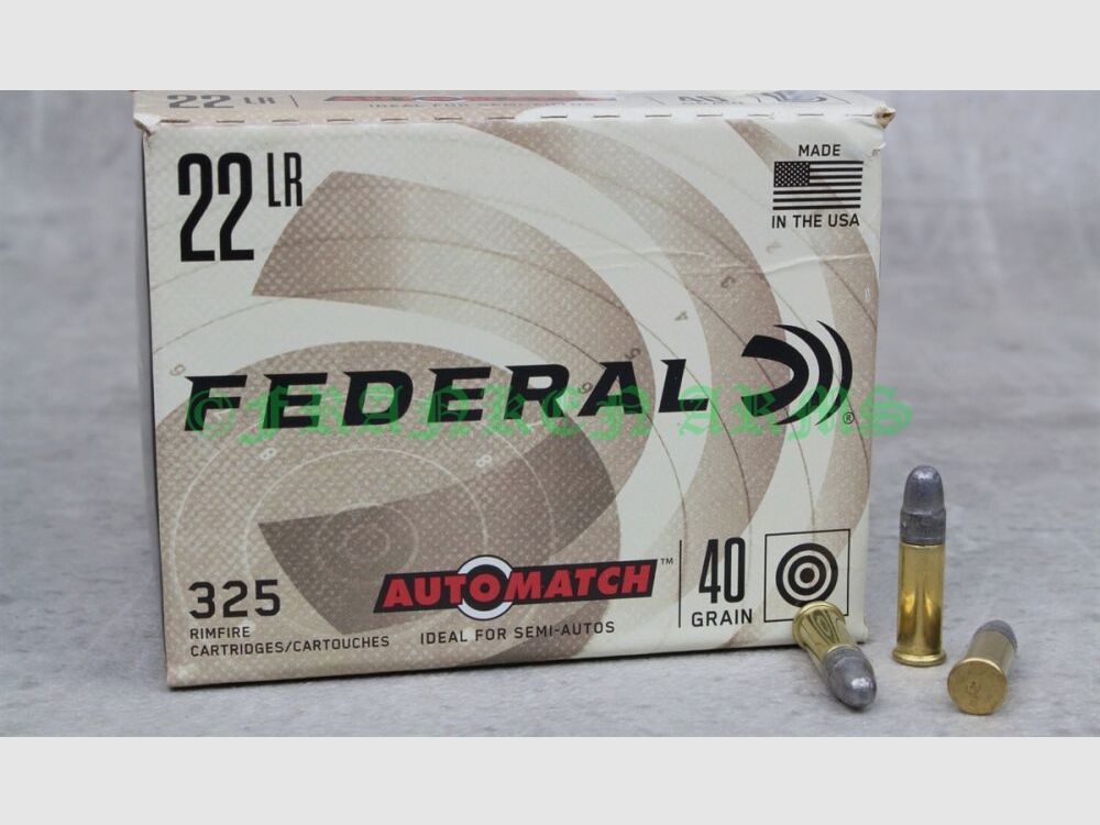 Federal AUTOMATCH .22 l.r. 40gr. 2.59g 325 pieces quantity discounts