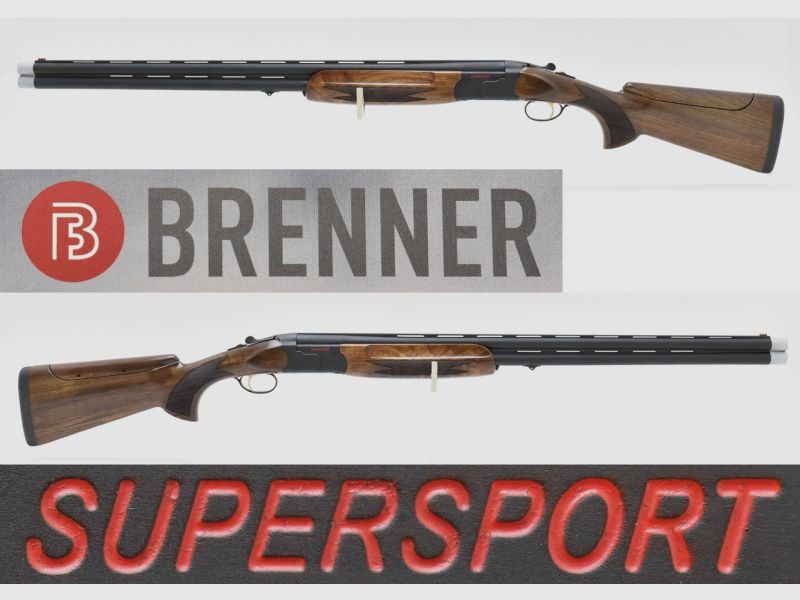 BRENNER BF20 " Supersport " Bockflinte / BDF Kal. 12/76 Mag. mit Wechselchokes, Einabzug & Ejektor