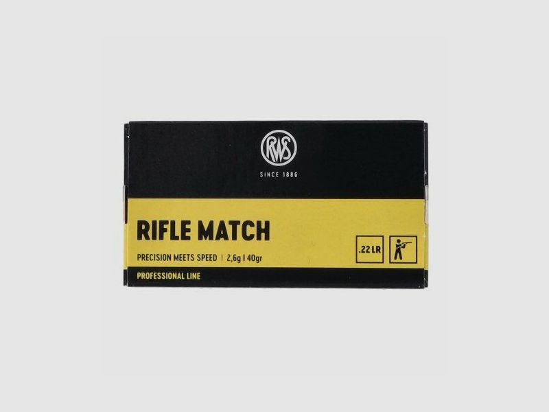 RWS Rifle Match 40gr .22lr, image 2 sur 2