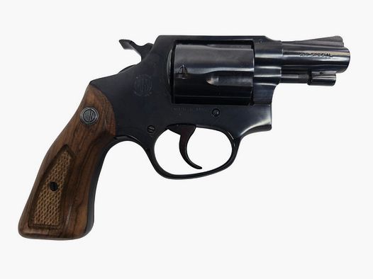 gebr. ROSSI Revolver Mod. 27 Brüniert mit Holzgriff, Zustand: Neuwertig
