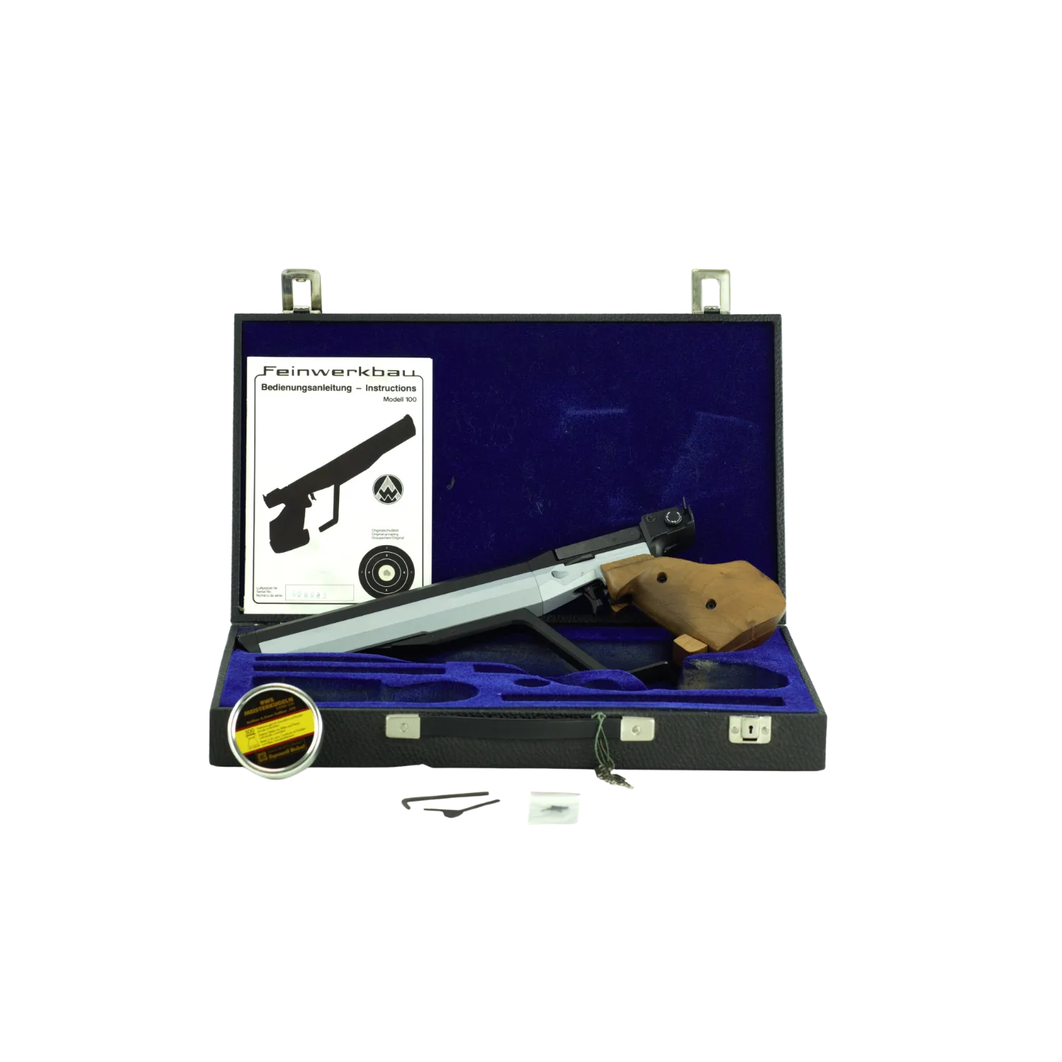 FWB Mod. 100 pistolet à air comprimé pneumatique #Pièce rare de première main Comme neuf + révision en usine, image 1 sur 5