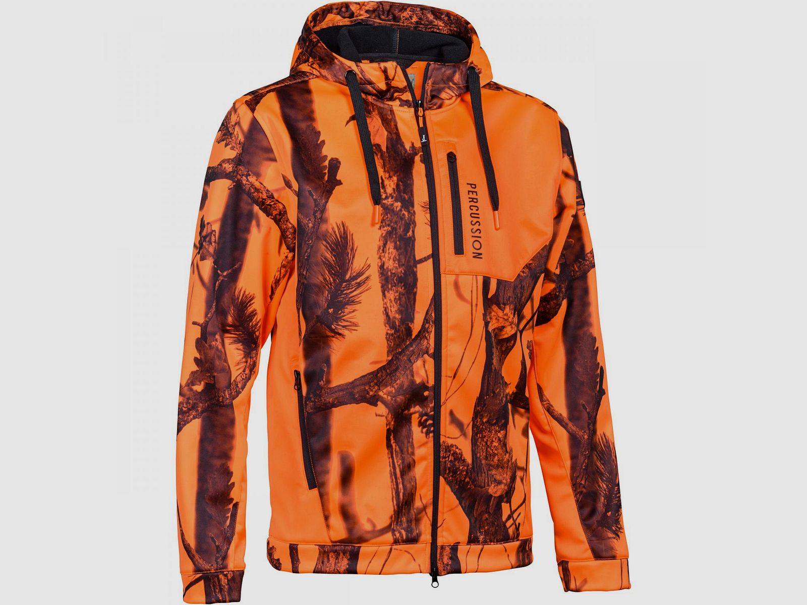 Hoodie mit Zipper Herren (Ghostcamo Blaze & Black)
