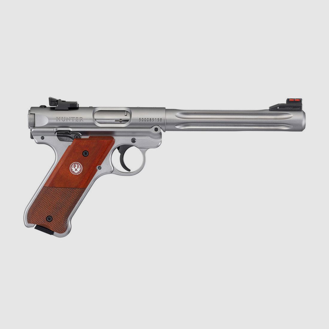 Ruger MARK IV HUNTER .22 LR 6.9"/17.48CM SATINATED STAINLESS STEEL