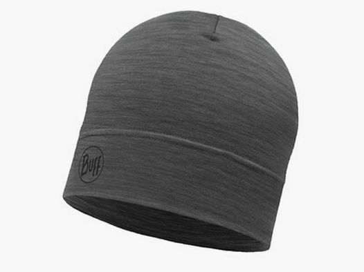 Buff czapka wełna merino Lightweight Solid Grey