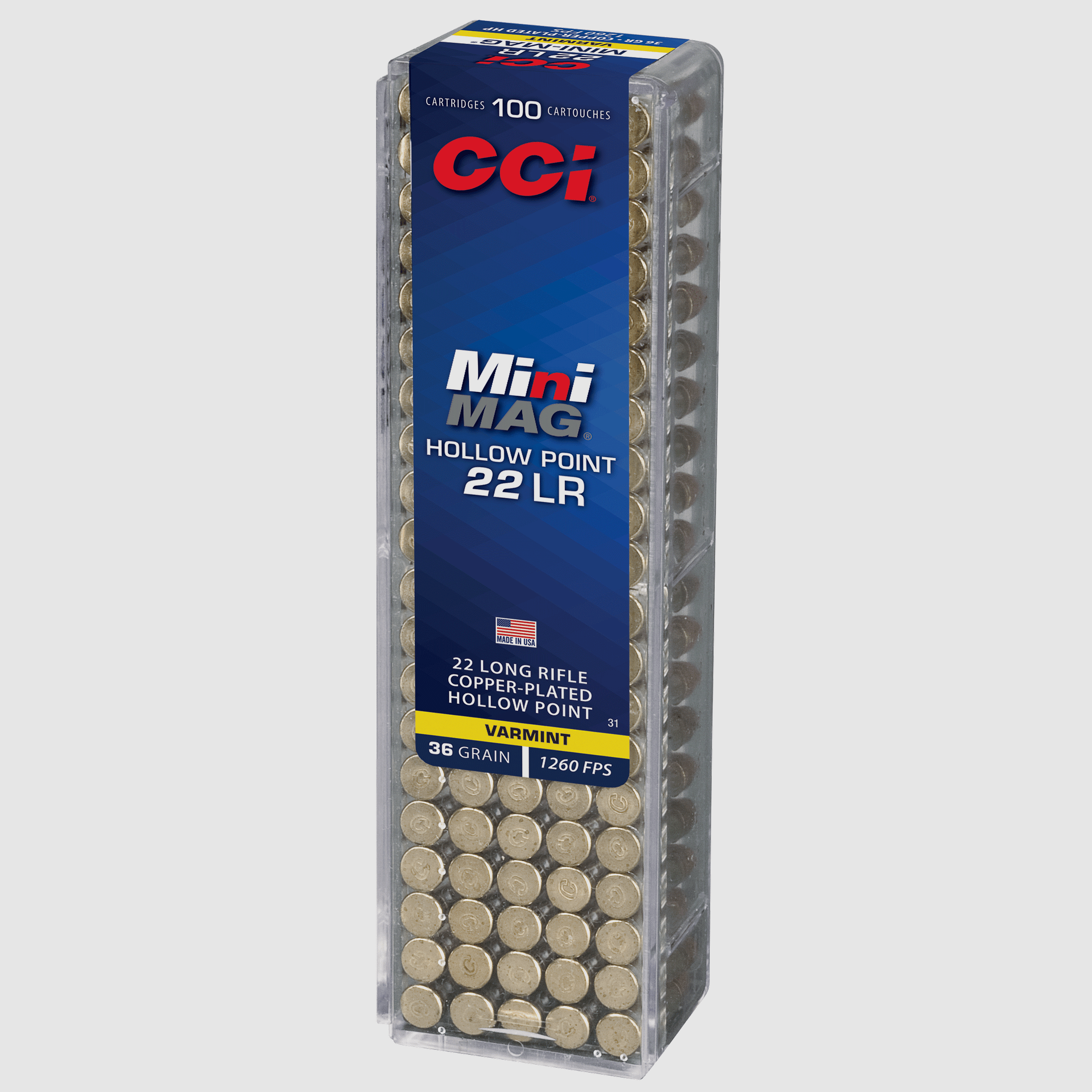 CCI Kal. 22LR Mini Mag HP 36 Grain naboje, zdjęcie 2 z 2