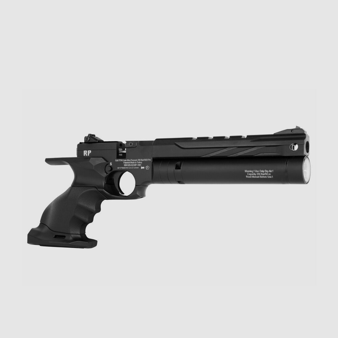 reximex RP PCP pistola 4,5 mm diabolo negra