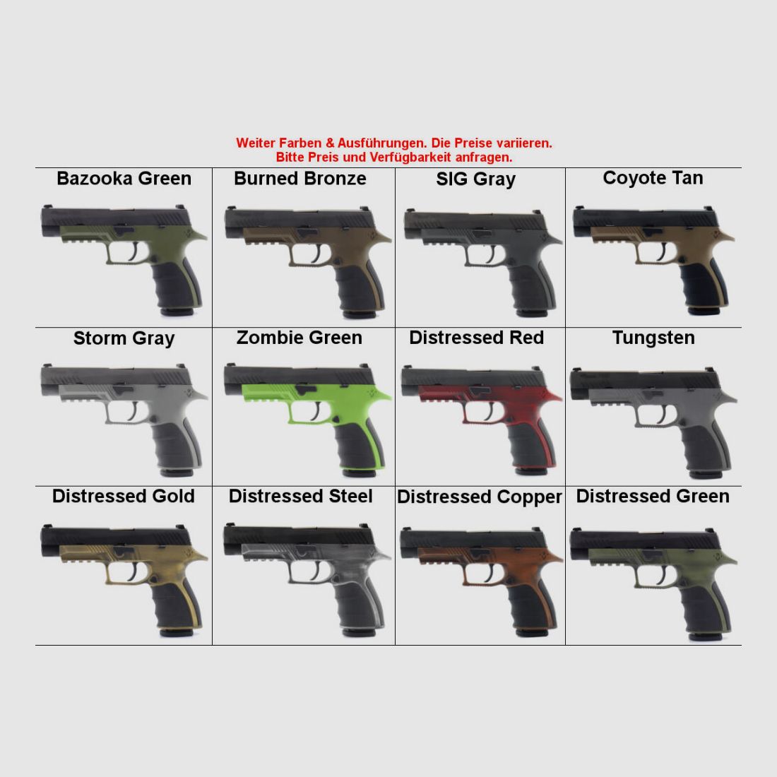 MIRZON Griffstück / Griffmodul Enhanced Black für Sig Sauer P320 Pistole