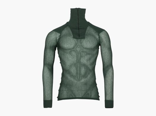 Brynje Brynje Shirt Super Thermo Zip Polo grün