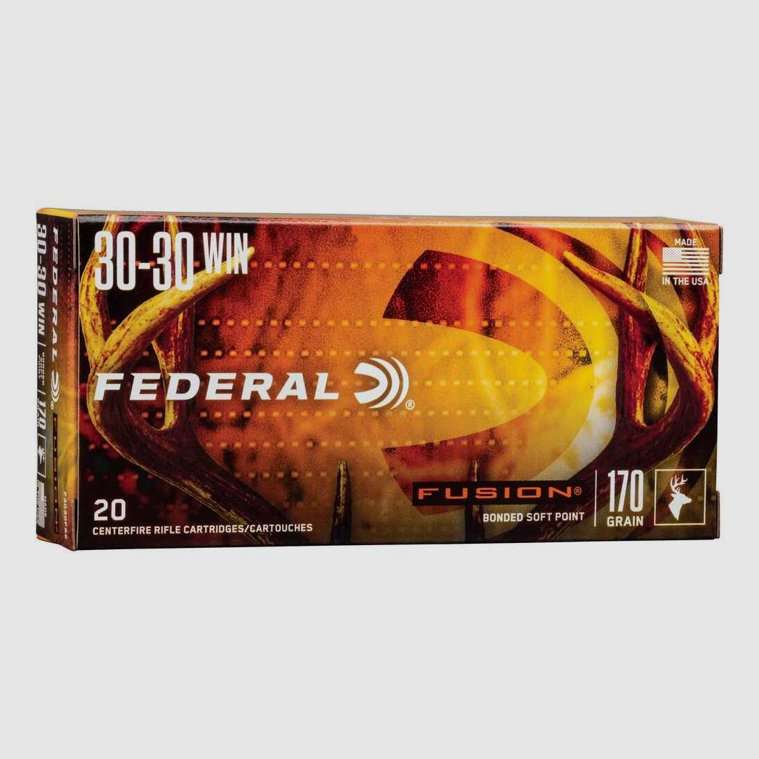 .30-30 Win. Fusion 170 grs. Municiones Federal