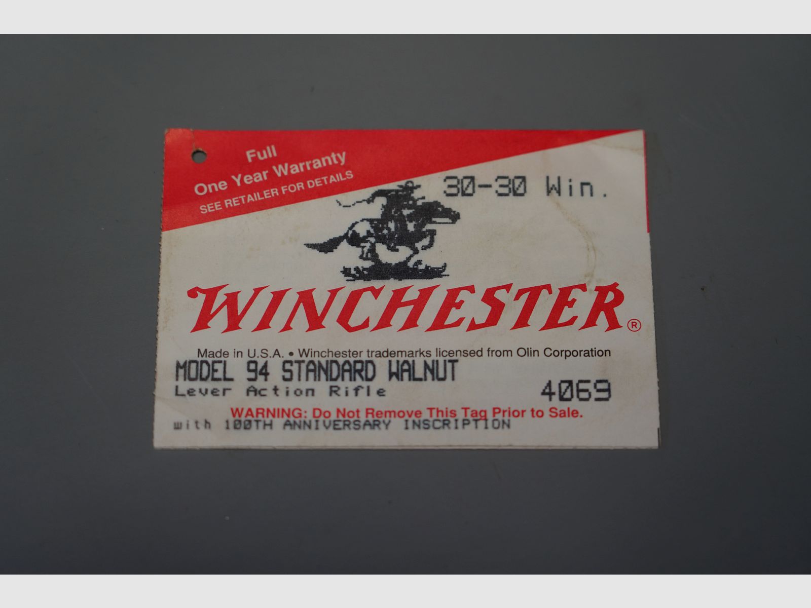 Winchester Model 94 Standard noyer, carabine à levier de sous-garde Cal. 30-30 Win. neuve, jamais tirée