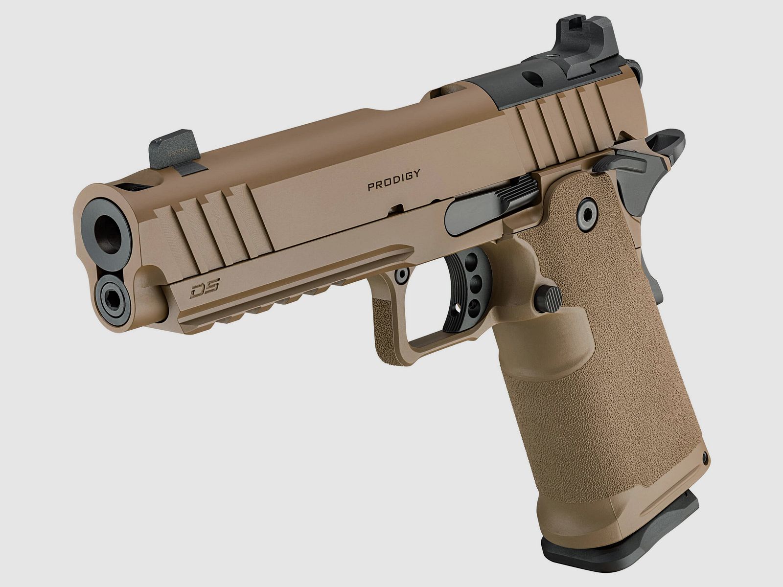 Springfield Armory Prodigy 1911 DS – 5" AOS Compensated – 9x19mm – Coyote Brown, image 3 sur 5