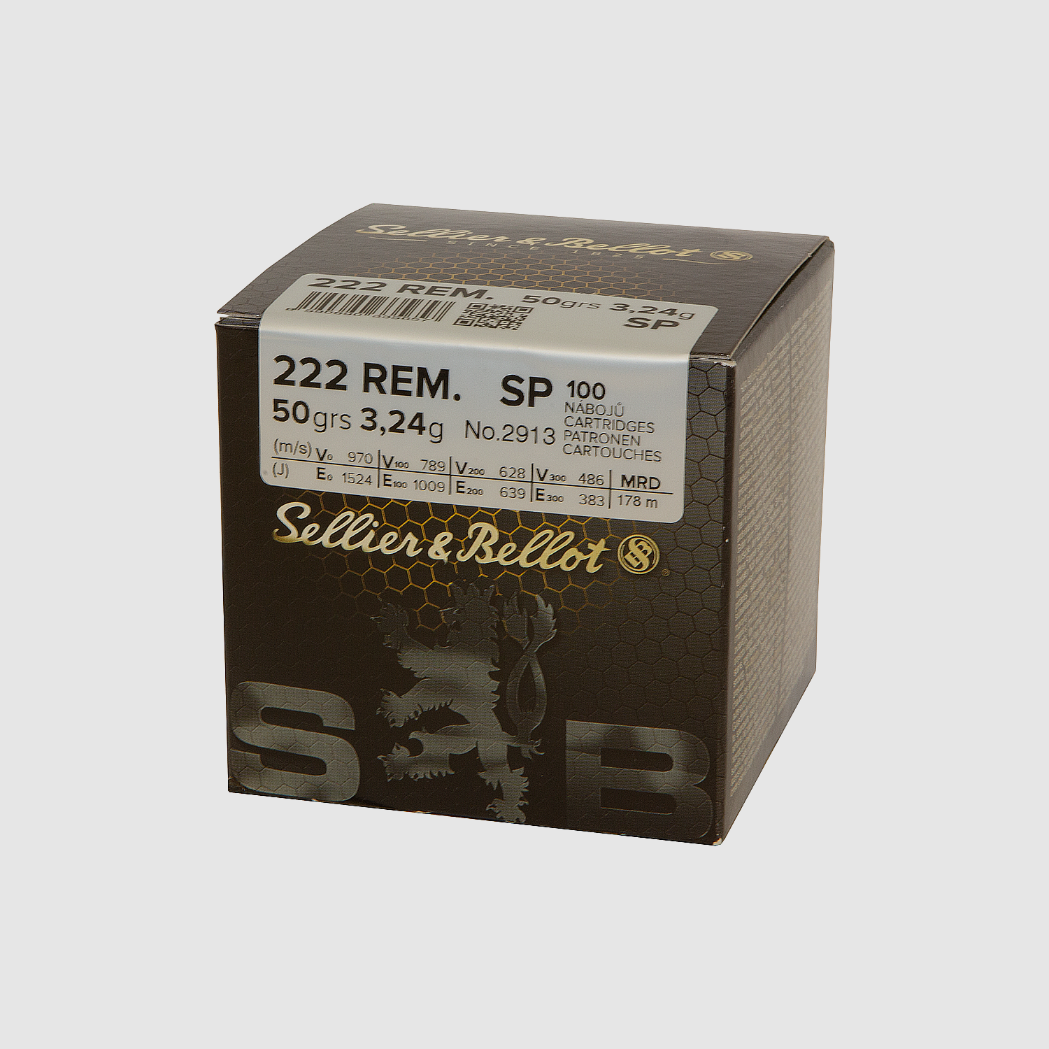 Sellier&Bellot 222 Rem. SP 50grs 3,24g