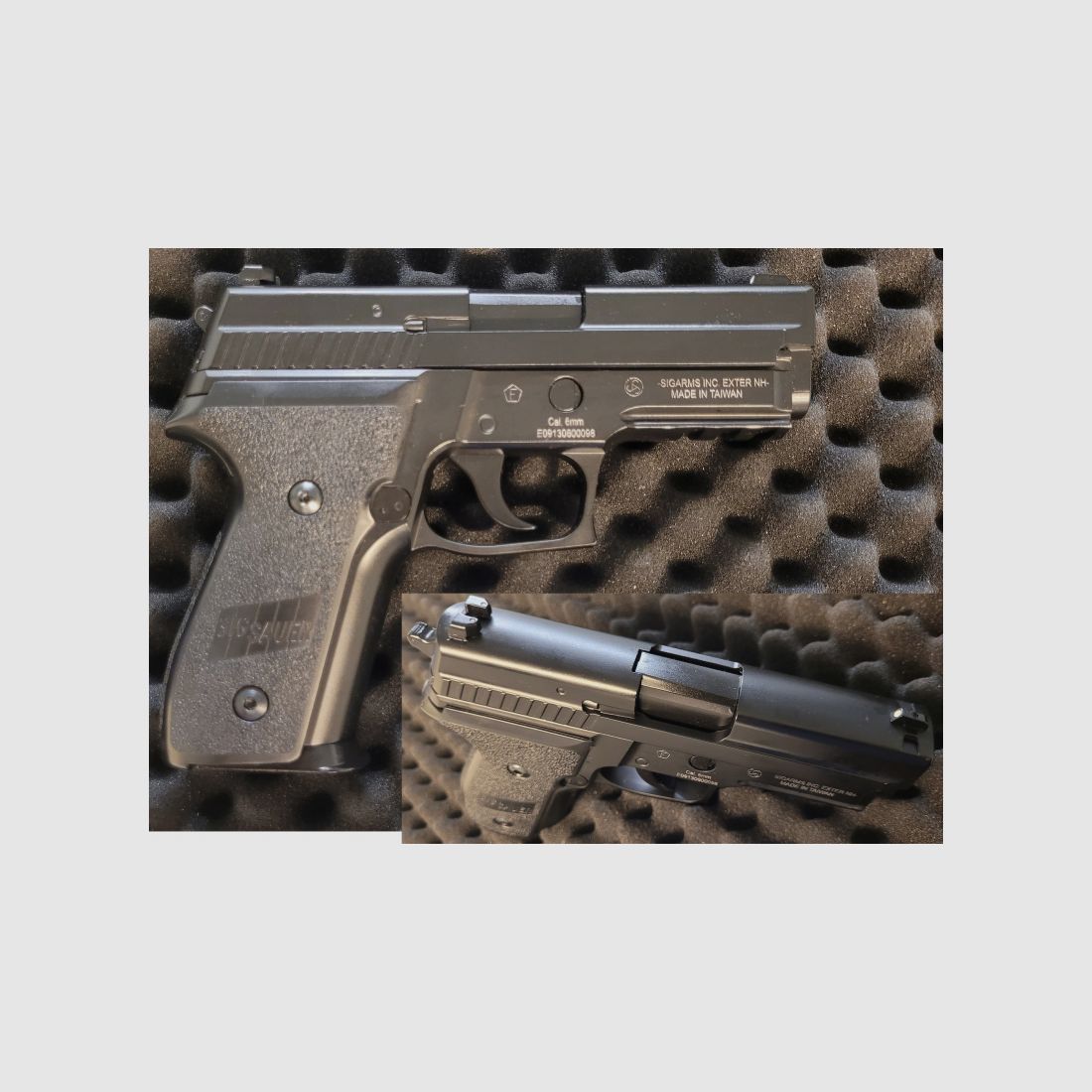 Wie Neu! 90er-Klassik - "Sig Sauer P226 Vollmetall GBB Lizenzversion" von KJ Works -6mm BB schwar