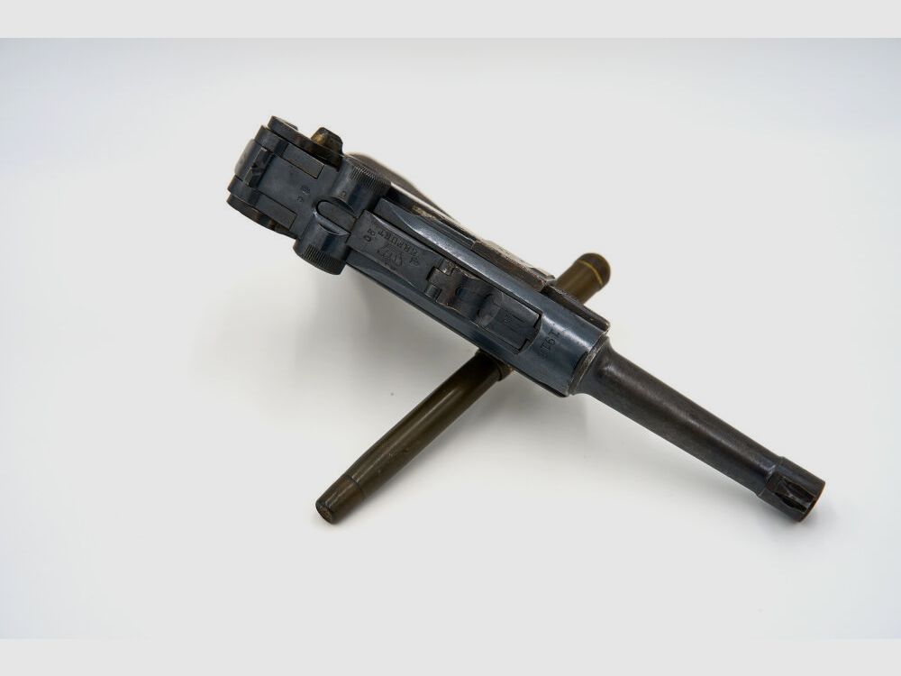 P08 DMW / Mauser P08 Baujahr 1918 Erfurt