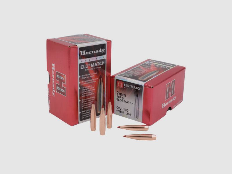 Hornady kogelpunten 7mm (.284) ELD Match 180gr