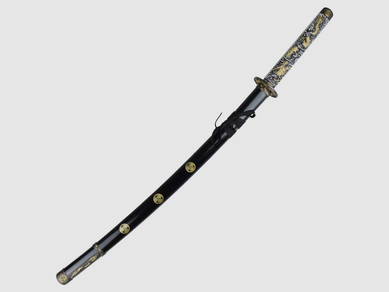 Katana Suiro goud inclusief gelakte houten Saya, afbeelding 2 van 2