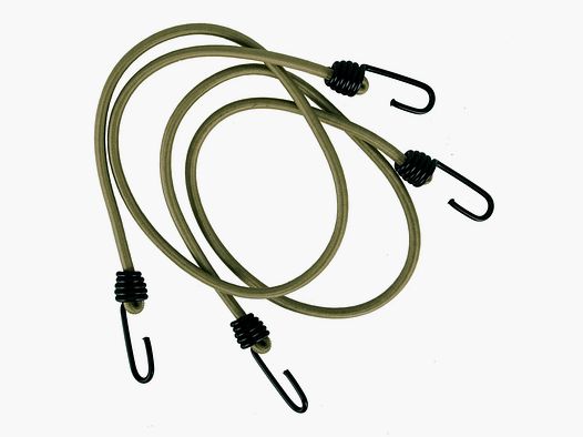 Mil-Tec Mil-Tec Expanderschnur mit Haken 2er Set - Oliv