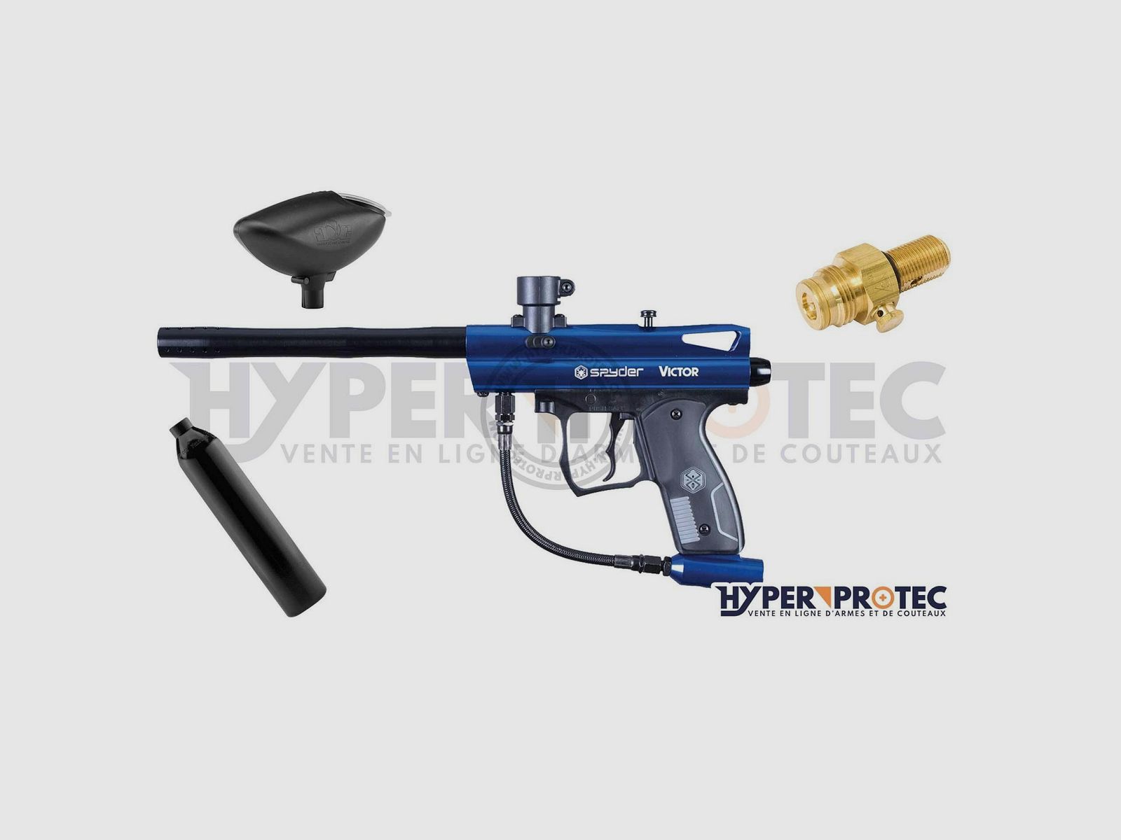 Pack Spyder Victor Bleu - Fusil Paintball