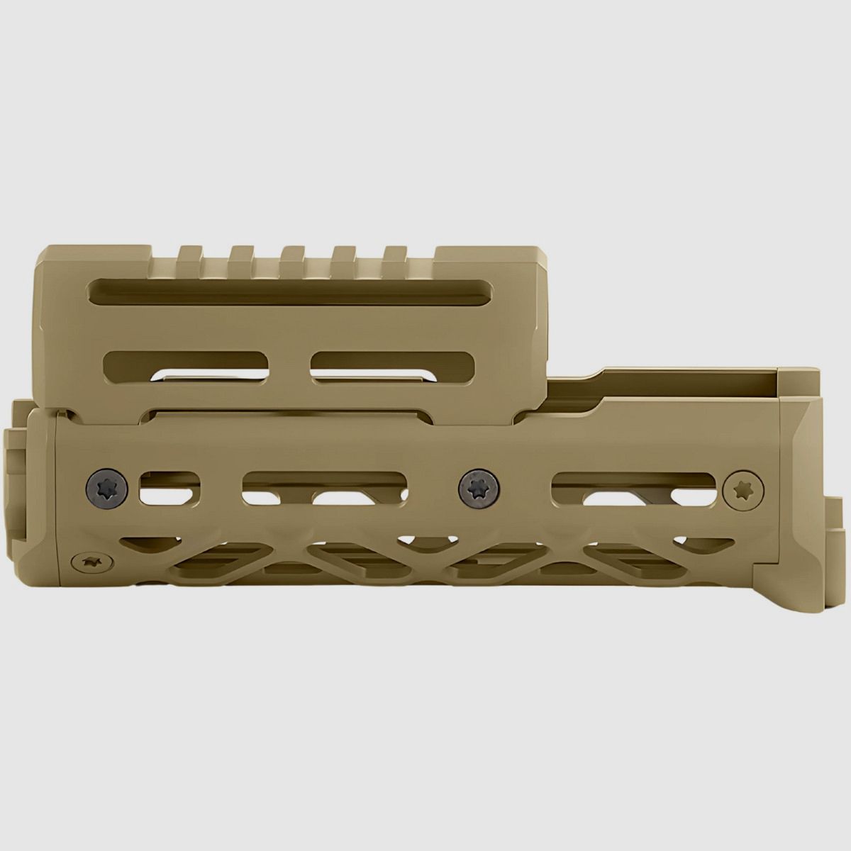 Kruk – guardamanos de aluminio M-LOK – corto, cubierta corta del tubo de gas – AK-74 / AKM / AKS-74 – Coyote – CRC 1WBP042, imagen 7 de 11