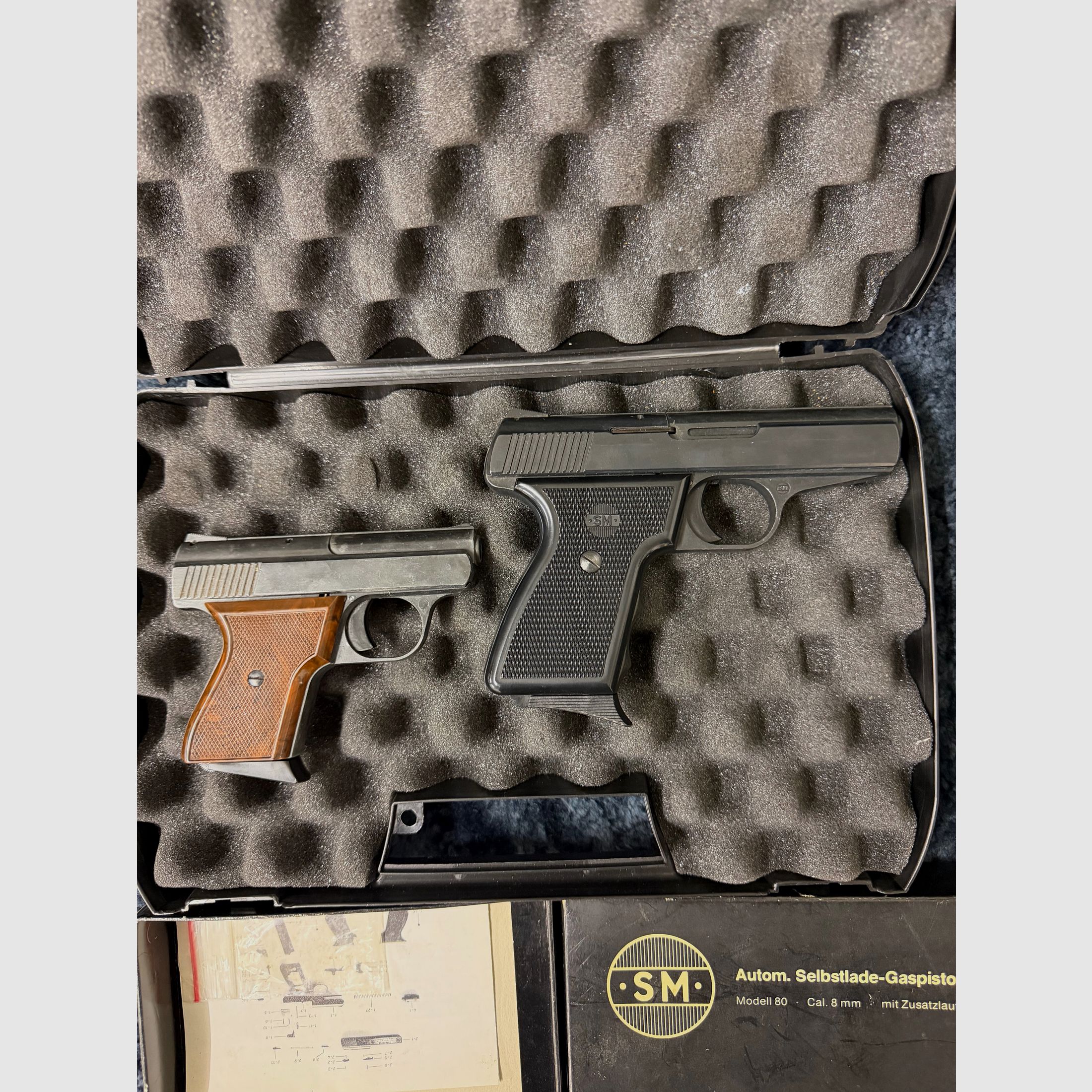 Schreckschuss SM model 80. en Model 15. Verzamelaars 8mm Rhömer