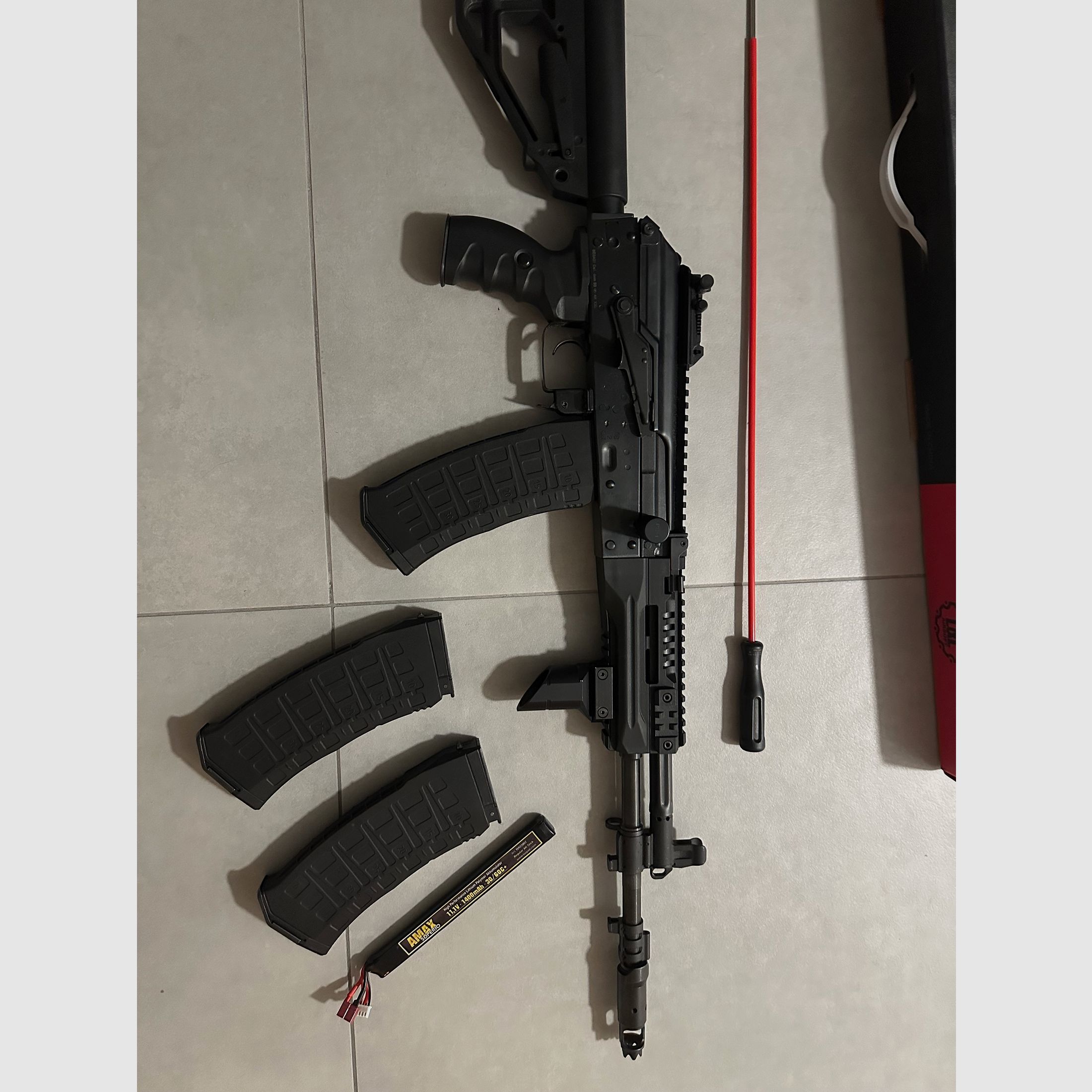 E&L AK12 "Gen.4" S-AEG mit Variohead, Pro HopUp & Begadi CORE EFCS / Mosfet zum tiefstpreis