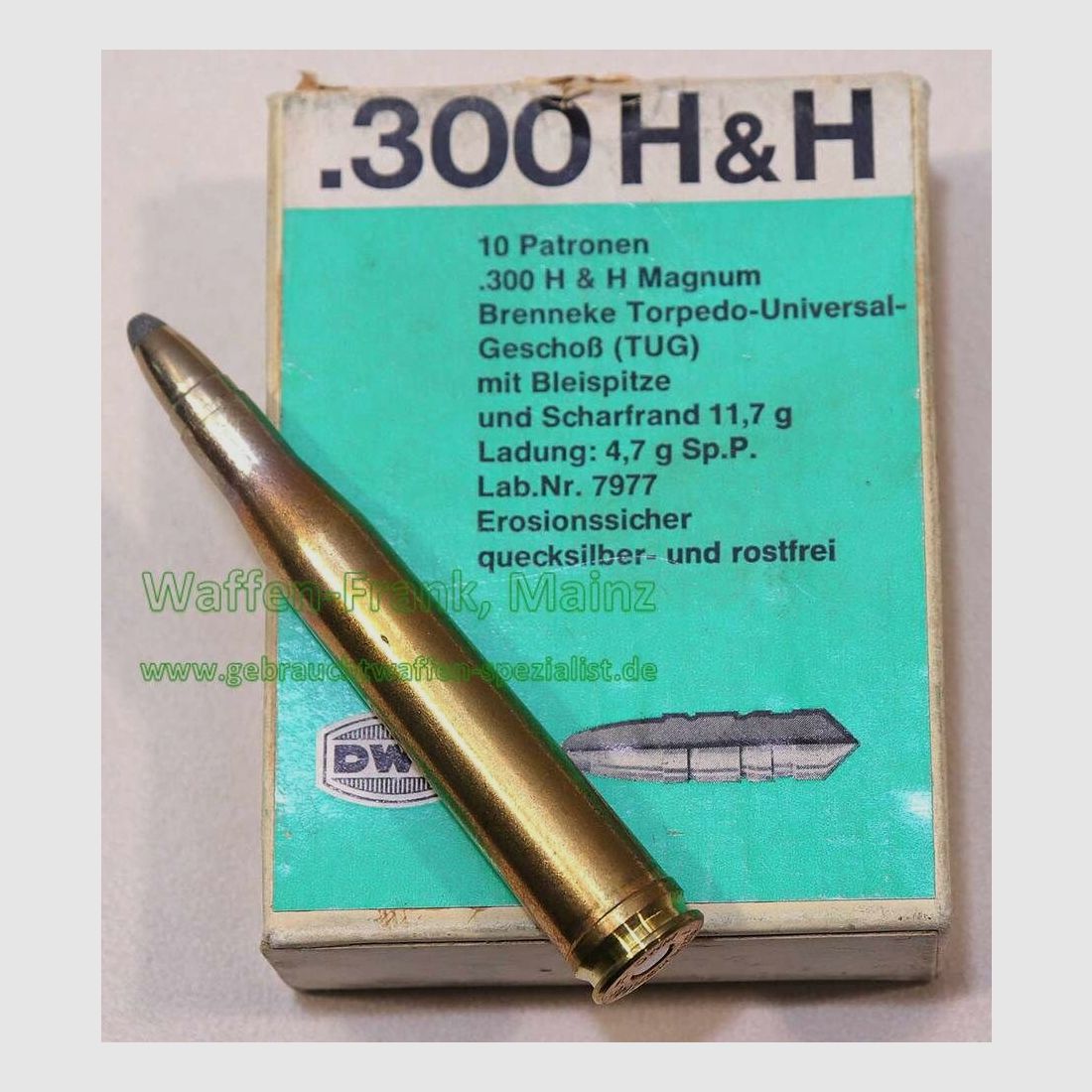 DWM, Karlsruhe Büchsenpatronen .300 H&H Mag
