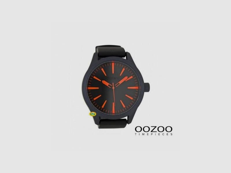 OOZOO Orologio Timepieces nero caucciu