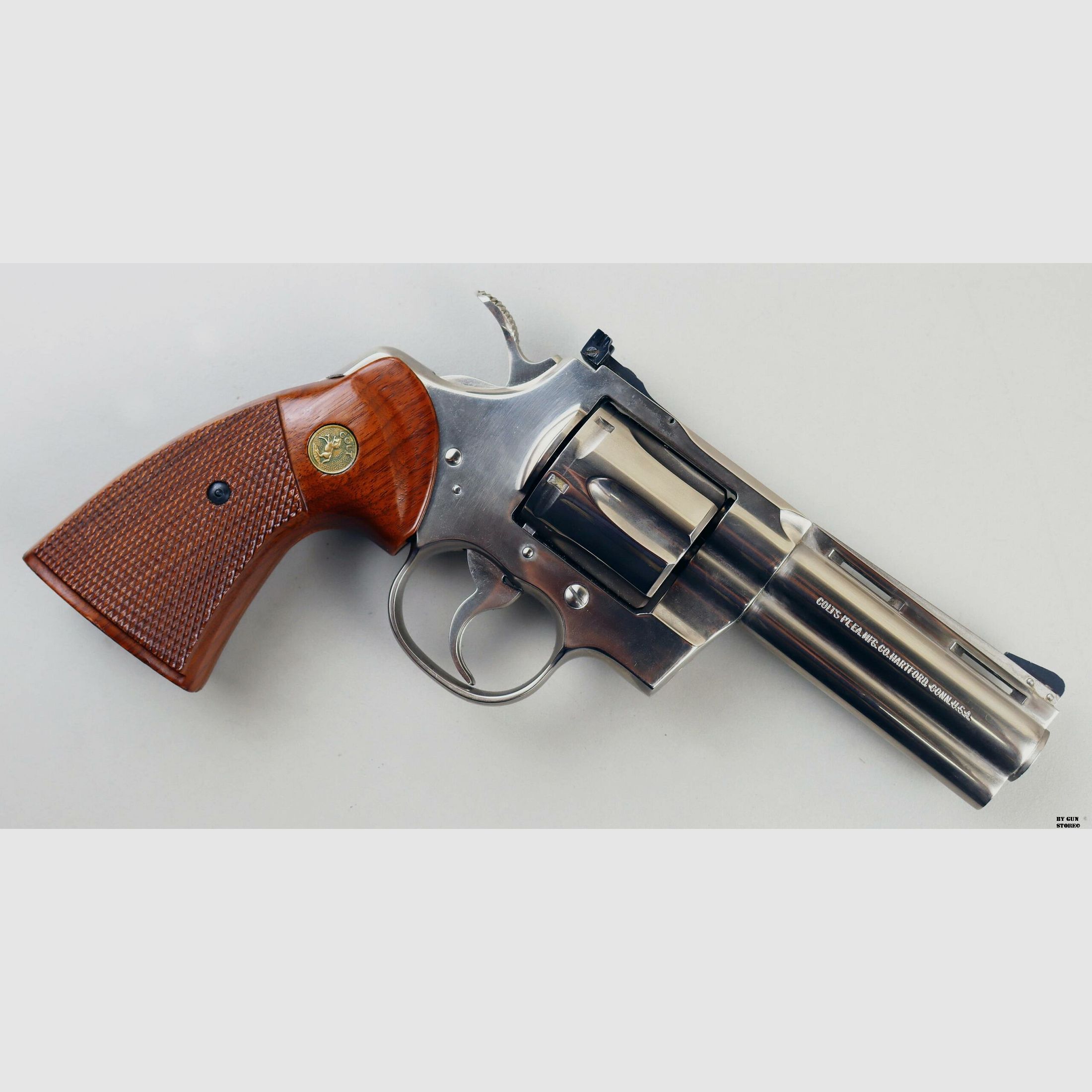 Revolver Colt mod. Python Nickel cal. 357 Mag. matr. 83407E, immagine 4 di 14