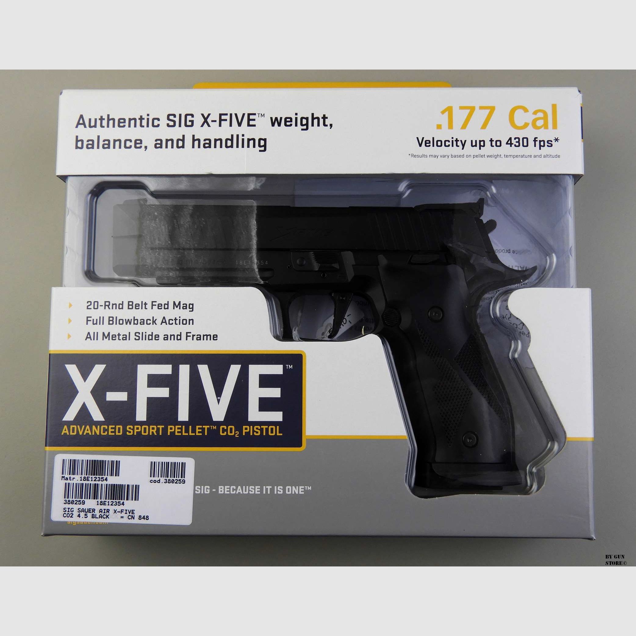 Pistola SIG SAUER AIR X-FIVE CO2, immagine 4 di 4
